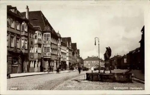 Ak Bayreuth in Oberfranken, Marktplatz, Gastwirtschaft Stirnerhaus