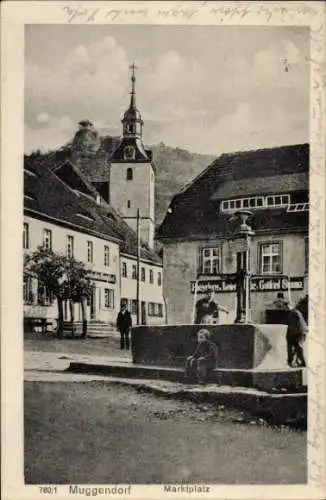 Ak Muggendorf Wiesenttal Fränkische Schweiz, Marktplatz