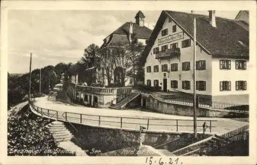 Ak Seeshaupt Starnberger See, Hotel Zur Post