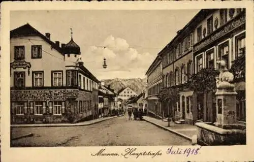 Ak Murnau am Staffelsee, Hauptstraße