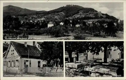 Ak Auerbach Bensheim an der Bergstraße Hessen, Gasthaus Hans Wuchenauer, Panorama