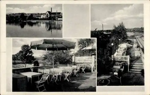 Ak Kupferdreh Essen im Ruhrgebiet, Gasthaus Kampmanns Brücke am Baldeneysee