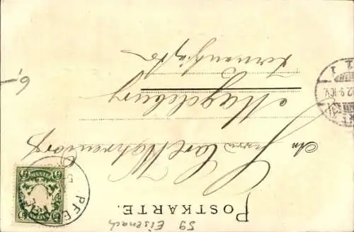 Präge Litho Grüße aus Bayern, Frau in Tracht, Klöße