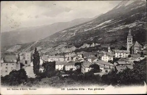 Ak Leuk Loèche Kanton Wallis, Vue generale