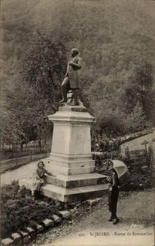 Ak Saint Jeoire Haute Savoie, Statue de Sommeiller