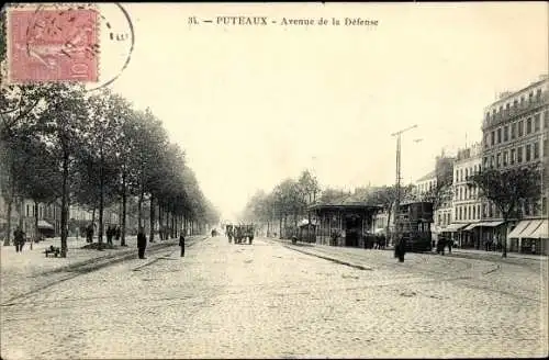 Ak Puteaux Hauts de Seine, Avenue de la Défense