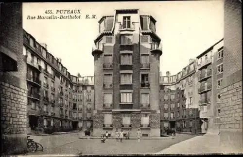 Ak Puteaux Hauts de Seine, Rue Marcelin Berthelot