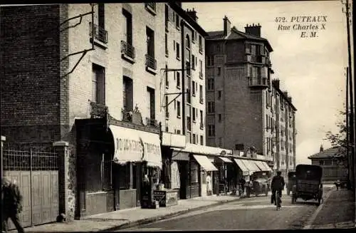 Ak Puteaux Hauts de Seine, Rue Charles X
