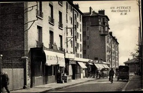 Ak Puteaux Hauts de Seine, Rue Charles X