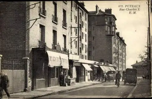 Ak Puteaux Hauts de Seine, Rue Charles X