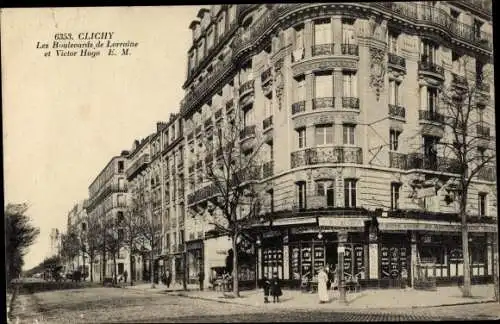 Ak Puteaux Hauts de Seine, Boulevards de Lorraine