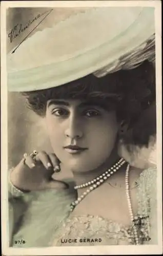 Ak Portrait, Lucie Gérard, Schauspielerin, SIP 97/8