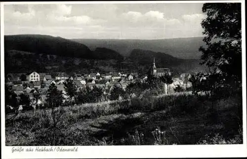 Ak Heubach im Odenwald, Totale