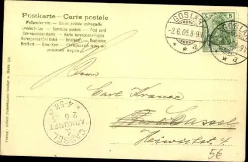 Ak Goslar am Harz, Frankenberger Plan