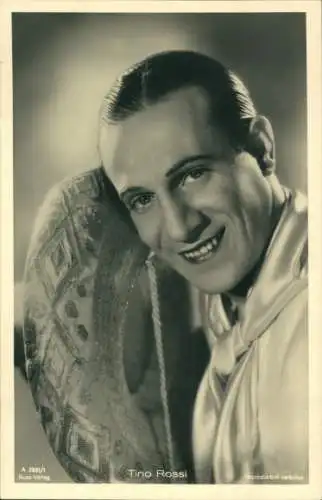 Ak Schauspieler und Sänger Tino Rossi, Portrait, Ross Verlag A 2931/1