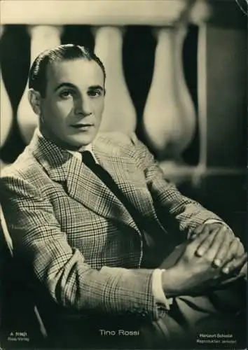 Ak Schauspieler Tino Rossi, Portrait