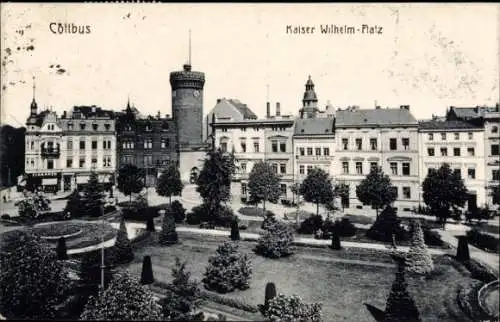 Ak Cottbus in der Niederlausitz, Kaiser-Wilhelm-Platz