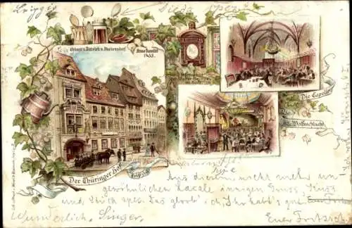 Vorläufer Litho Leipzig in Sachsen, Thüringer Hof, Innenansicht