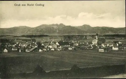 Ak Markt Grafing bei München Oberbayern, Gesamtansicht