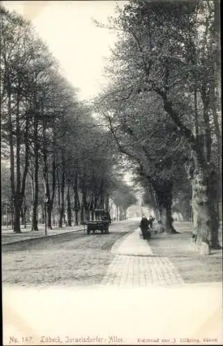 Ak Hansestadt Lübeck, Israelsdorfer Allee