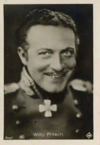 Sammelbild Schauspieler Willy Fritsch, Portrait, Bild Nr. 520