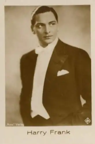 Sammelbild Schauspieler Harry Frank, Portrait, Bild Nr. 480