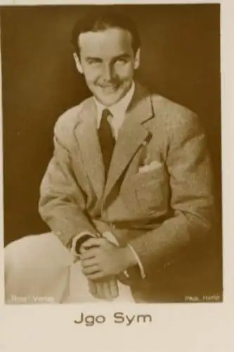 Sammelbild Schauspieler Igo Sym, Portrait, Bild Nr. 442
