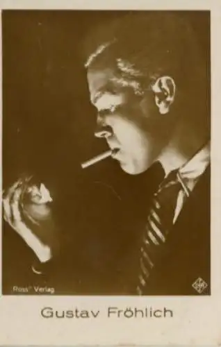 Sammelbild Schauspieler Gustav Fröhlich, Portrait, Bild Nr. 396