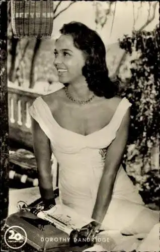 Ak Schauspielerin Dorothy Dandridge, Portrait, Film Heiße Erde