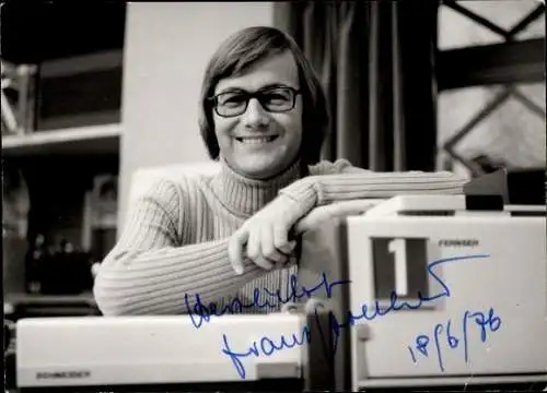 Ak Schauspieler Frank Strecker, Portrait, Autogramm