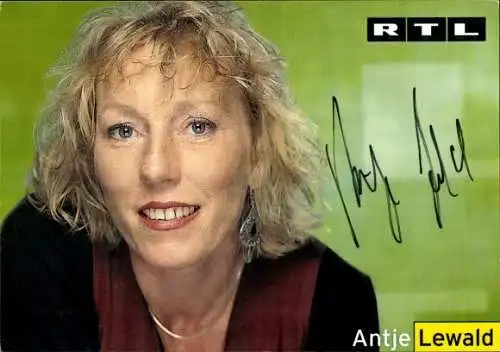 Ak Schauspielerin Antje Lewald, Portrait, Autogramm
