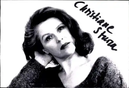 Ak Schauspielerin Christiane Sturm, Portrait, Autogramm