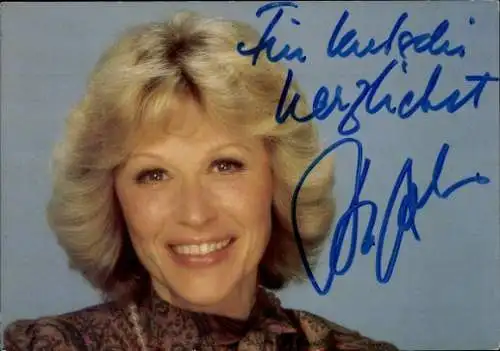Ak Schauspielerin Bibi Johns, Portrait, Autogramm