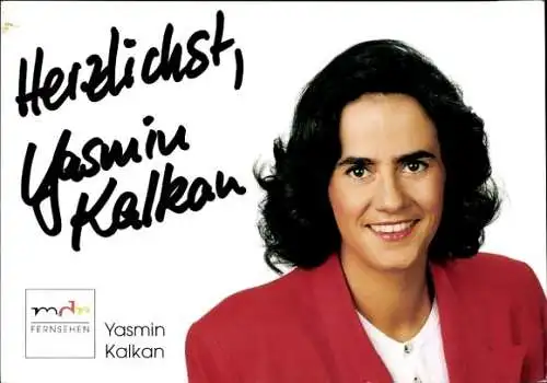 Ak Schauspielerin Yasmin Kalkan, Portrait, Autogramm