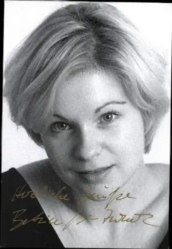 Ak Schauspielerin Beatrice Kaps-Zurmahr, Portrait, Autogramm