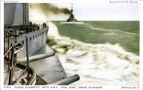 Ak Britische Kriegsschiffe, HMS Queen Elizabeth, HSM Iron Duke