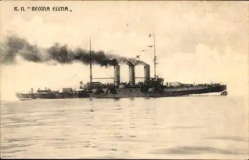 Ak Italienisches Kriegsschiff Regina Elena