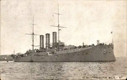 Ak Italienisches Kriegsschiff Regina Elena