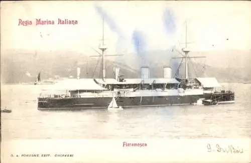 Ak Italienisches Kriegsschiff Fieramosca