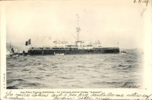Ak Italienisches Kriegsschiff Lepanto