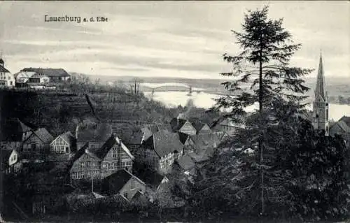 Ak Lauenburg an der Elbe, Teilansicht