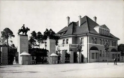 Ak Nürnberg in Mittelfranken Bayern, Tiergarten, Eingang, Straßenseite