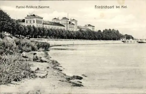 Ak Friedrichsort Kiel, Marine-Artillerie-Kaserne