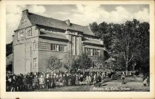 Ak Bergen in der Lüneburger Heide, Schule