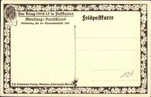 Ak Olsztynek Hohenstein Ostpreußen, Blick auf den zerstörten Ort, Kriegszerstörungen, I WK