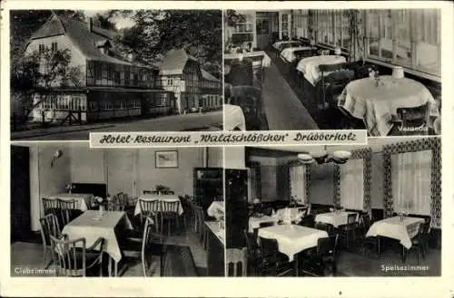 Ak Drübberholz Niedersachsen, Hotel und Restaurant Waldschlösschen, Inhaber Fritz Möller