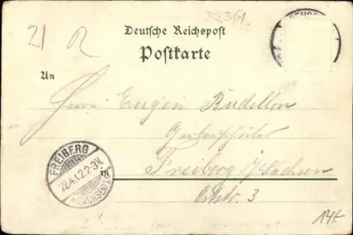 Litho Preußisch Oldendorf in Nordrhein Westfalen, Forsthaus Limberg, Burgruine