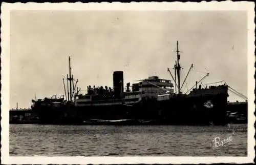 Ak Dampfer Ville de Strasbourg, Messageries Maritimes