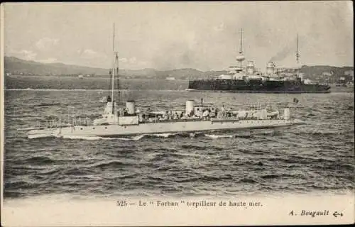 Ak Französisches Kriegsschiff, Forban, Torpilleur