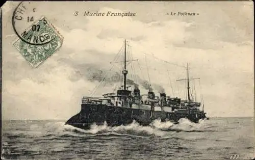 Ak Französisches Kriegsschiff, Le Pothuau
